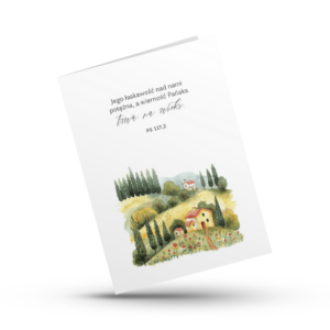 A Kartka składana – Jego łaskawość – pejzaż