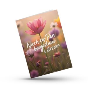 A Kartka składana – Niech Cię Pan – tulipan