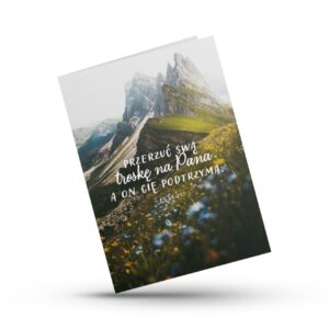 A Kartka składana - Przerzuć swą troskę - góry A Kartka składana – Przerzuć swą troskę – góry