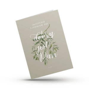 A Kartka składana – Skosztujcie – oliwka