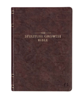 Espresso Brown Faux Leather Spiritual Growth Bible Espresso Brown Faux Leather Spiritual Growth Bible