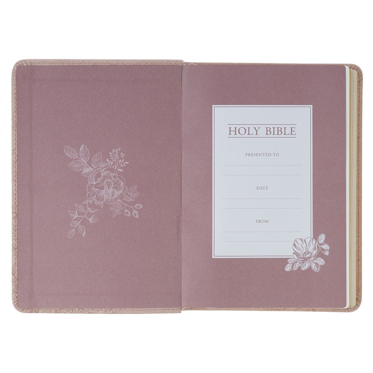 KJV Bible - Blush Pink Floral Faux Leather KJV Bible – Blush Pink Floral Faux Leather