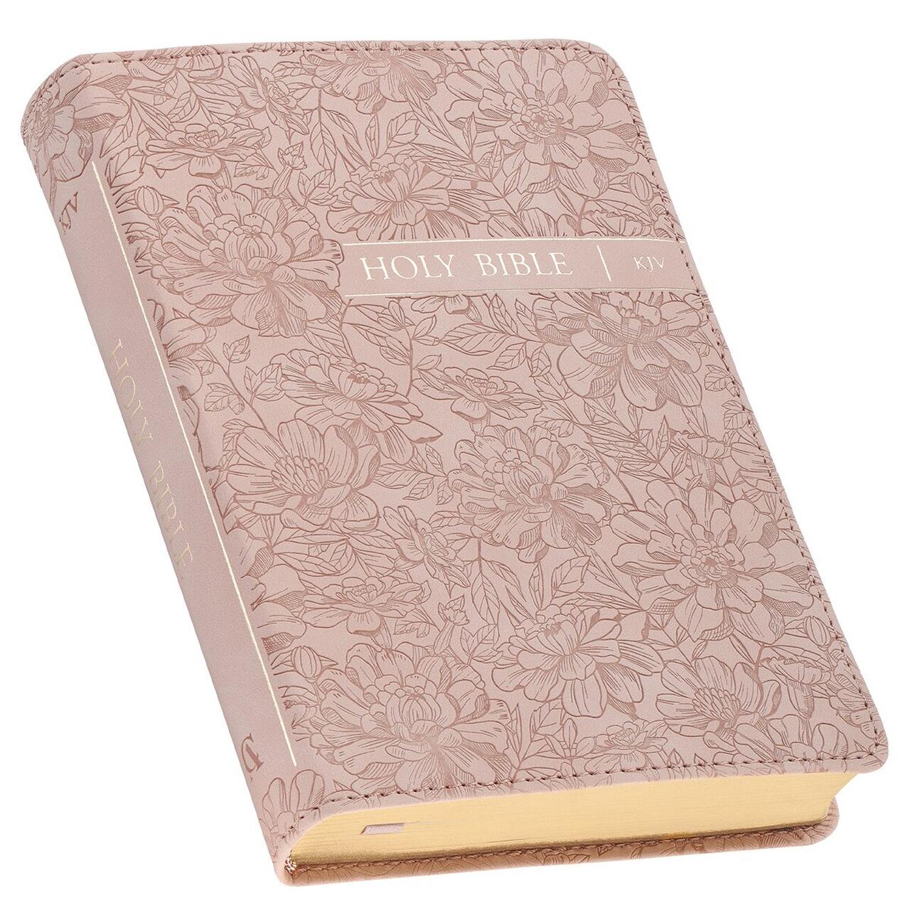 KJV Bible - Blush Pink Floral Faux Leather KJV Bible – Blush Pink Floral Faux Leather
