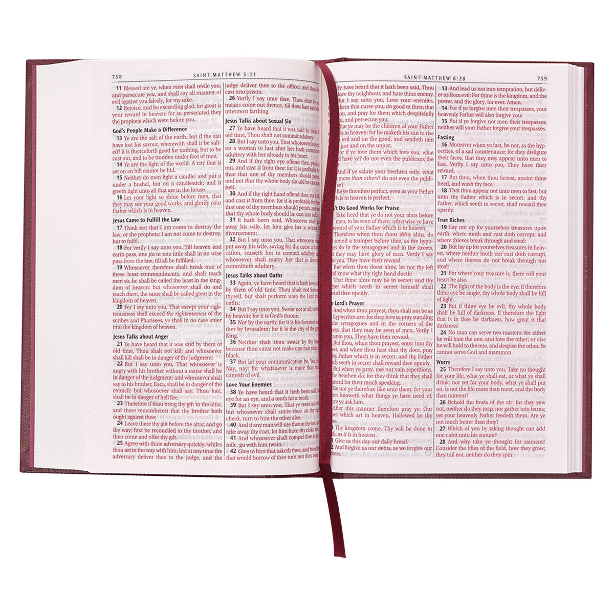 KJV Bible - Burgundy Hardcover KJV Bible – Burgundy Hardcover