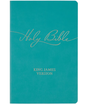 KJV Bible – Marbled Teal Faux Leather