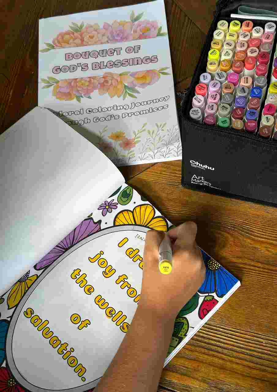 Kolorowanka – bukiet Bożych Błogosławieństw – Ang Kolorowanka – bukiet Bożych Błogosławieństw – Ang