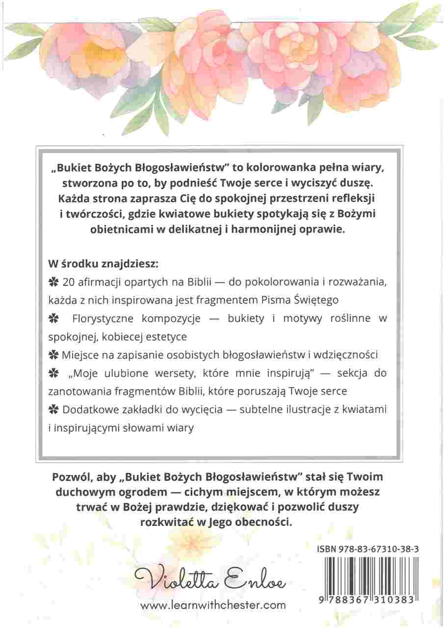 Kolorowanka – bukiet Bożych Błogosławieństw Kolorowanka – bukiet Bożych Błogosławieństw