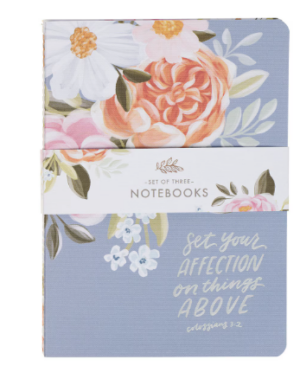 Komplet notatników – Affection Blue Floral