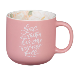 Kubek ceramiczny – God Is Within Her Rose Pink