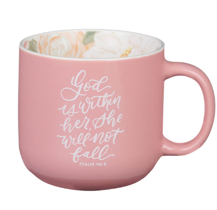 Kubek ceramiczny – God Is Within Her Rose Pink Kubek ceramiczny – God Is Within Her Rose Pink