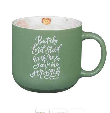 Kubek ceramiczny – The Lord Stood with Me Sage Kubek ceramiczny – The Lord Stood with Me Sage