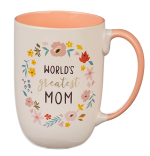 Kubek ceramiczny – World’s Greatest Mom Peach