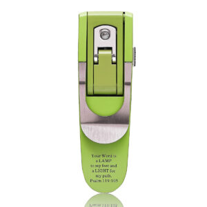 Lampka z uchwytem do książki – zielona