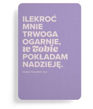 Magnes na lodówkę - Ilekroć mnie trwoga Magnes na lodówkę – Ilekroć mnie trwoga