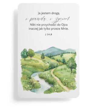 Magnes na lodówkę - Ja jestem drogą - pejzaż Magnes na lodówkę – Ja jestem drogą – pejzaż