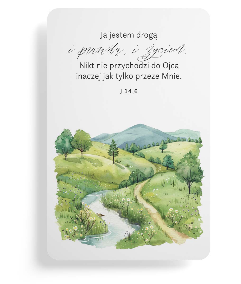 Magnes na lodówkę – Ja jestem drogą – pejzaż Magnes na lodówkę – Ja jestem drogą – pejzaż