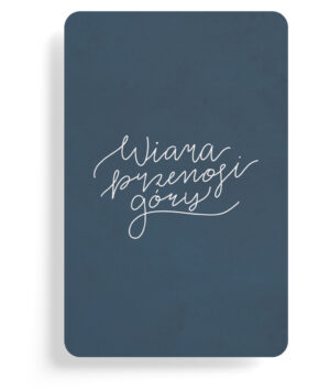 Magnes na lodówkę – Wiara góry przenosi – granat