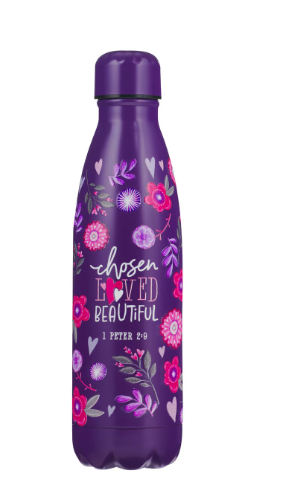 Metalowa Butelka – Chosen Loved Beautiful Purple