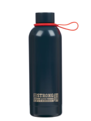Metalowa butelka z naklejkami – Strong