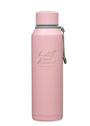 Metalowa butelka – Be Still Baby Pink