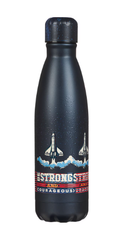 Metalowa butelka – Be Strong Blue Space