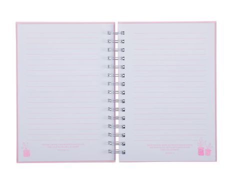 Notatnik na spirali - Thank You Mom Pink Notatnik na spirali – Thank You Mom Pink