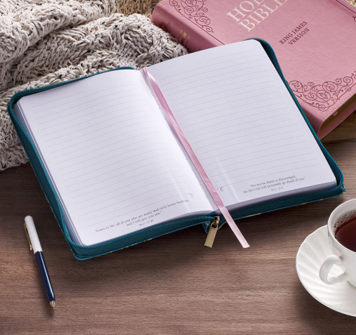 Notatnik na zamek – Love the Lord Teal Floral Notatnik na zamek – Love the Lord Teal Floral