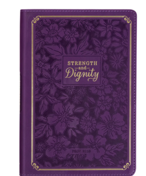 Notatnik na zamek – Strength and Dignity Purple