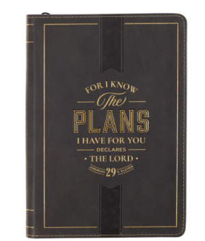 Notatnik na zamek – The Plans Charcoal Faux