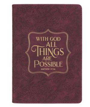 Notatnik na zamek – Things Are Possible Burgundy