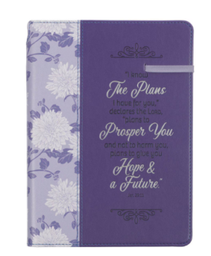 Notatnik – I Know the Plans Purple Floral
