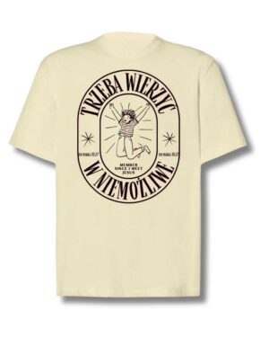 T-Shirt Unisex Oversize – Trzeba wierzyć – roz L