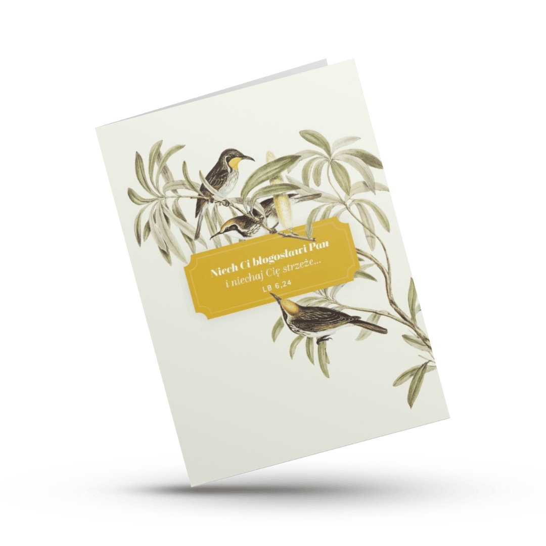 A Kartka składana - Błogosławieństwo - ptaszki A Kartka składana – Błogosławieństwo – ptaszki