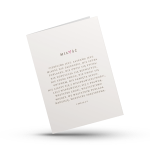 A Kartka składana - Hymn o milości - serduszko A Kartka składana – Hymn o milości – serduszko