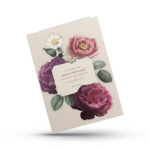 A Kartka składana – On Twoje dni nasyca – kwiaty