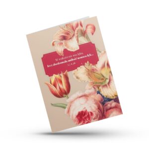 A Kartka składana – W miłości nie ma lęku – kwiat