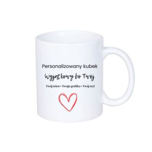 Kubek personalizowany klasyczny – biały