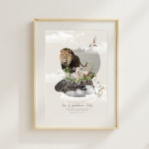 Plakat misja – Lew z pokolenia Judy