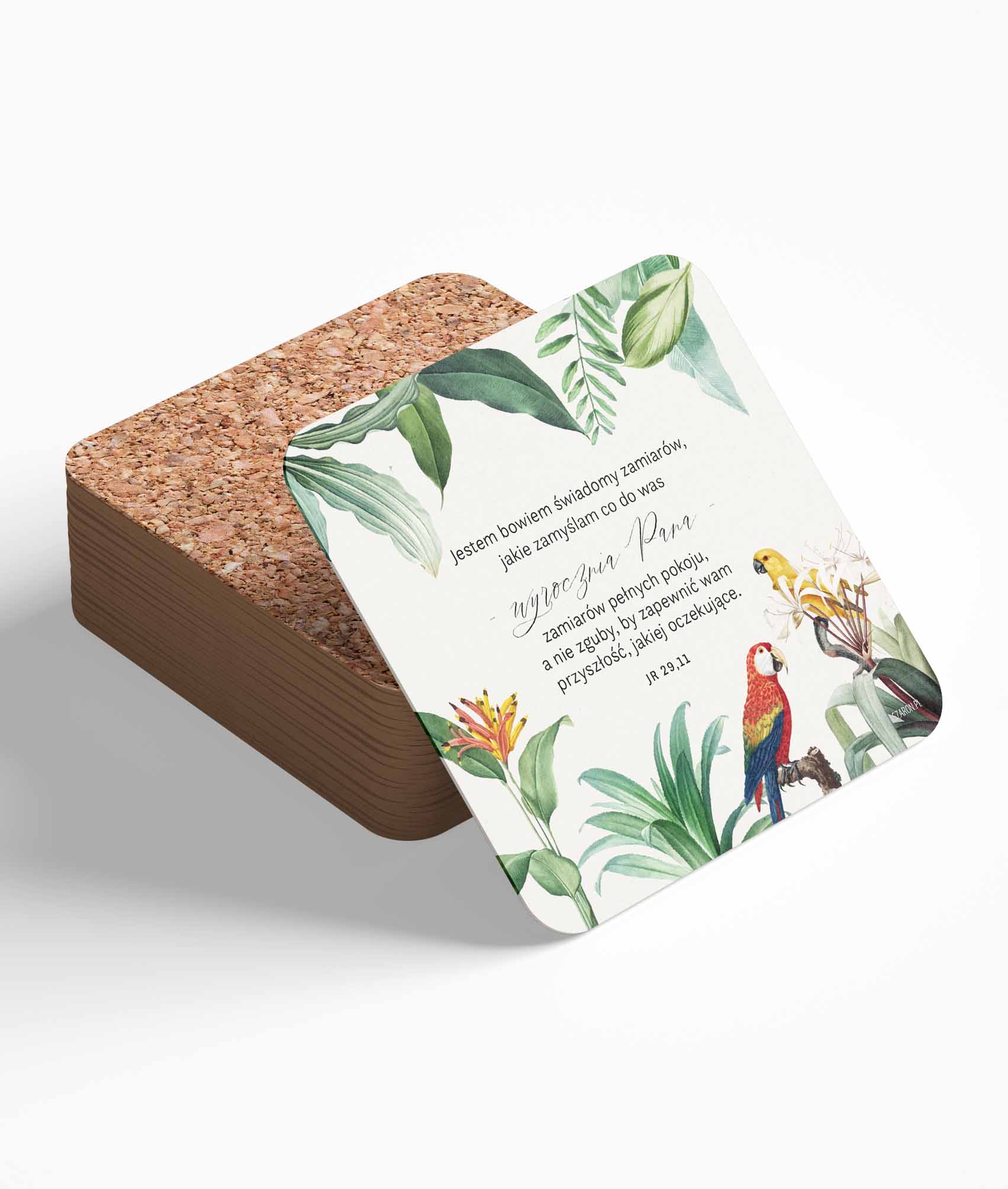 Podstawka korkowa - Jestem bowiem świadom zamiarów Podstawka korkowa – Jestem bowiem świadom zamiarów