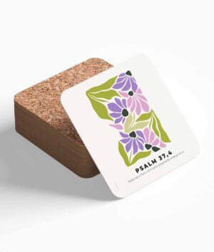 Podstawka korkowa – Raduj się w Panu – modern