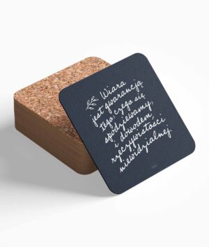 Podstawka korkowa – Wiara jest