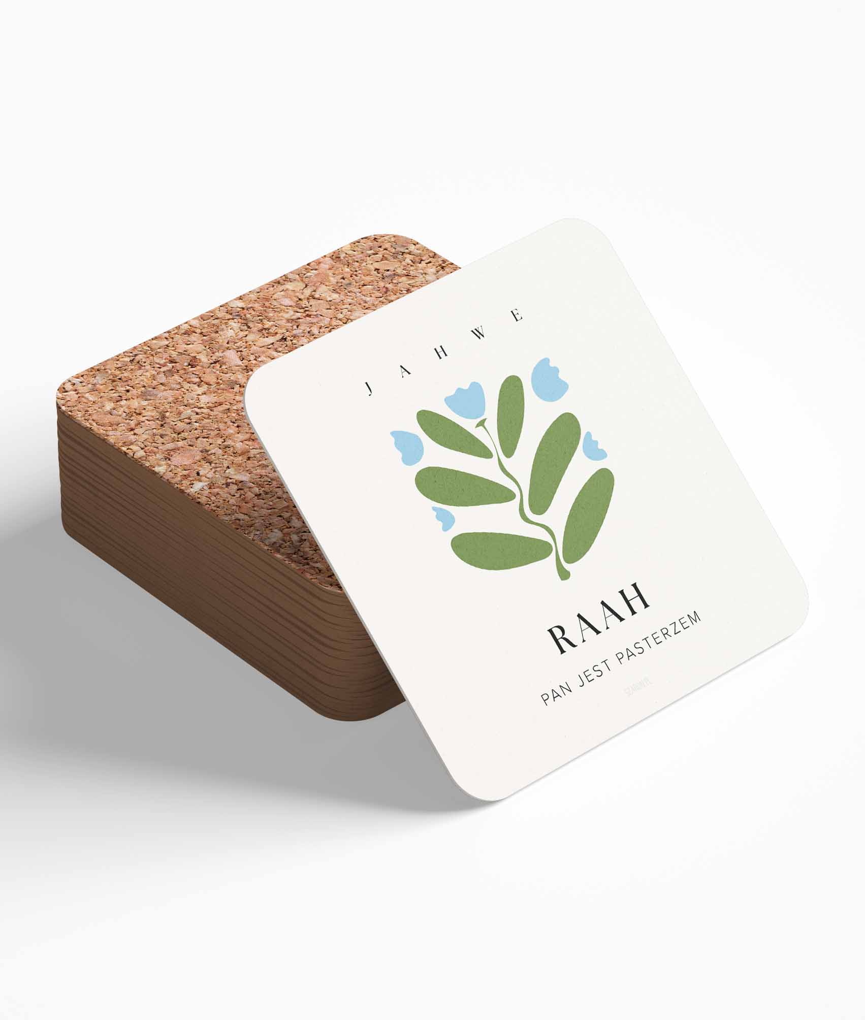 Podstawka korkowa – imiona Boga – Raah Podstawka korkowa – imiona Boga – Raah