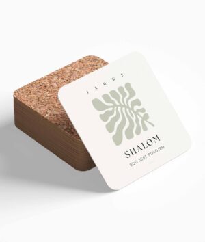 Podstawka korkowa – imiona Boga – Shalom