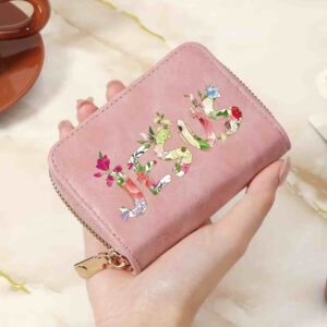 Portfel – Jesus – zamek – różowy