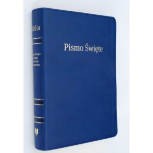 Biblia EIB średnia – PU zamek niebieski index