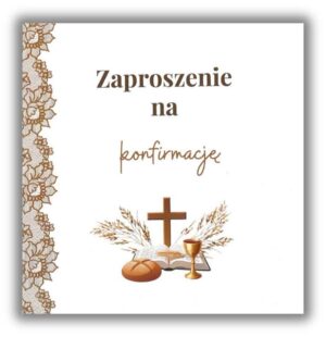Karnet – Zaproszenie konfirmacja – biblia