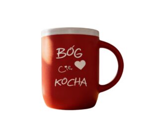 Kubek Promise – Bóg Cię kocha – czerwony
