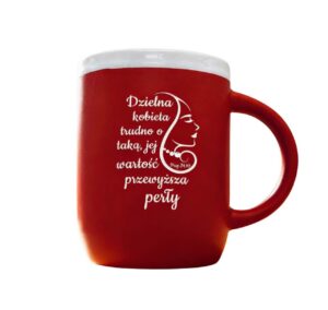 Kubek Promise – Dzielna kobieta – czerwony