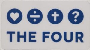 Naklejka niebieska – The Four