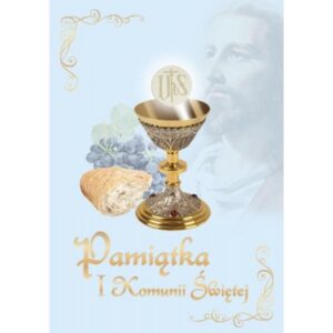 Pamiątka I Komunii Świętej – Jezus – niebie – mała